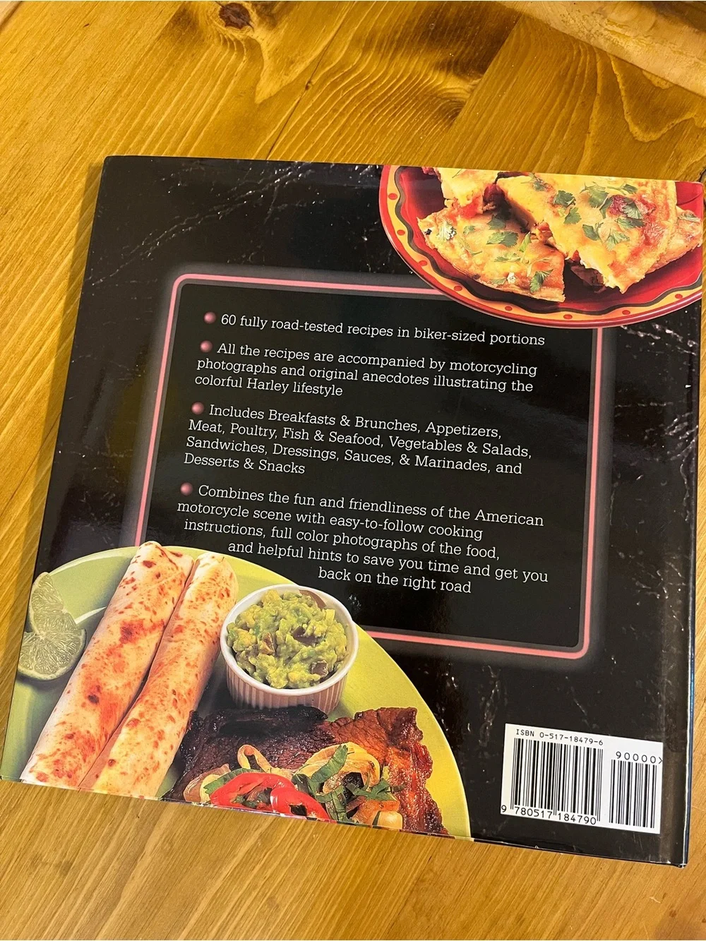 The Harley Biker's Cookbook by Owen Rossan 75 pgs recipes & Harley motorcycles